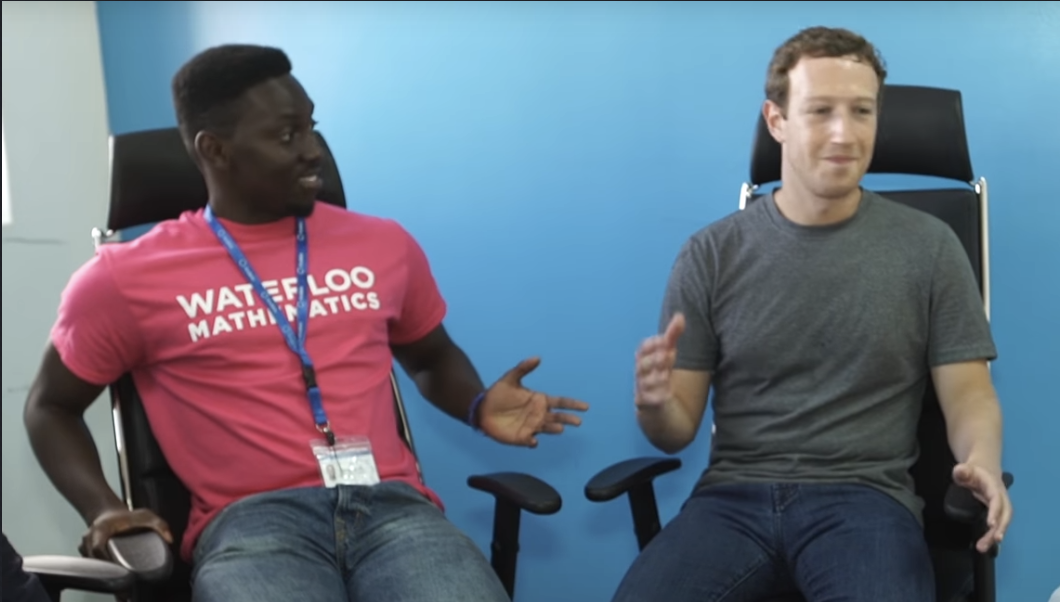 Nayadar Enegesi with Mark Zuckerberg.